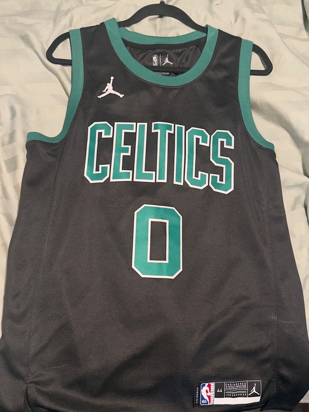 Jordan Celtics Basketball Jersey - Black & Teal
